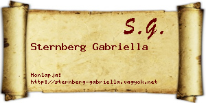Sternberg Gabriella névjegykártya